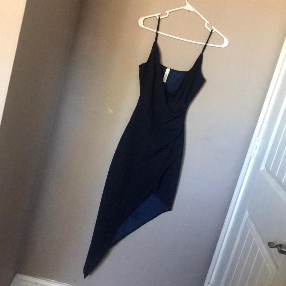 Gorgeous long navy blue dress